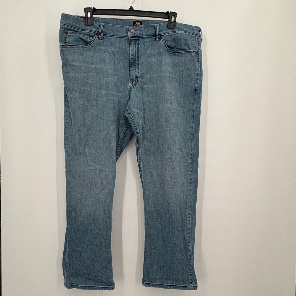 Lee Premium Select Classic Fit Mens Blue Denim Straight Leg Jeans Size 42x30